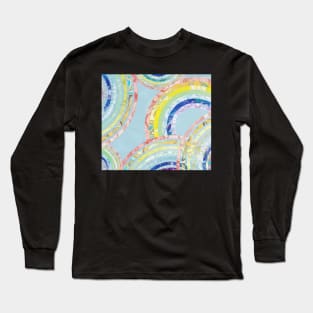 Marbled Paper Rainbows Long Sleeve T-Shirt